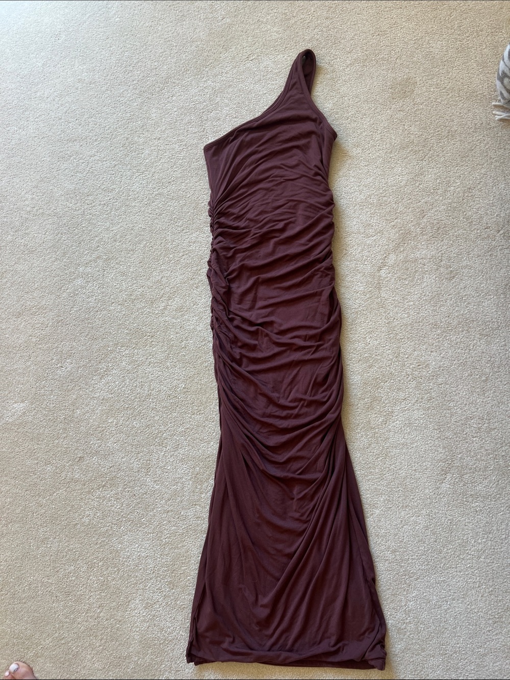 NWOT Klassy Network One Shoulder Brown Evening dress